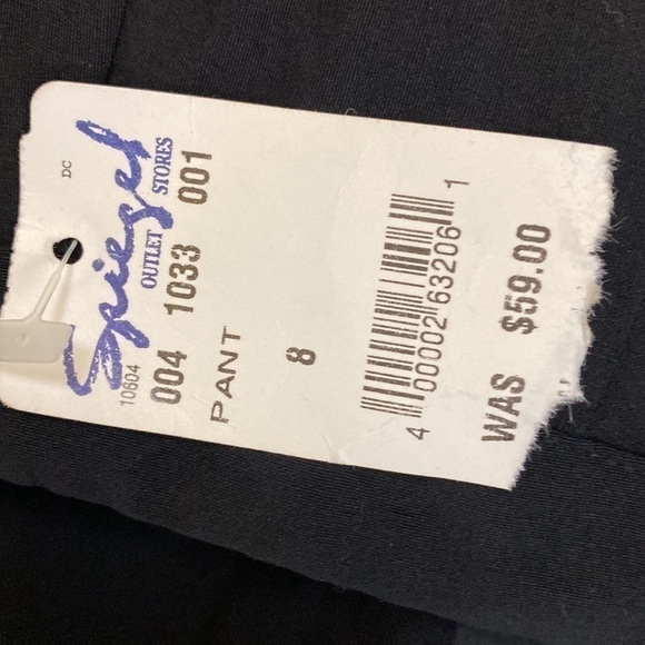 NWT MODA black slacks sequin pants woman’s size 8 - Picture 5 of 7